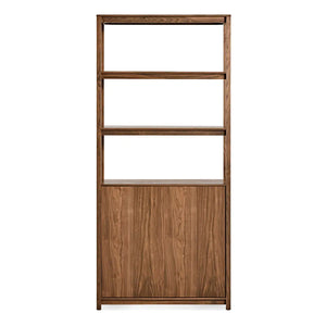 Open Plan Tall Bookcase With Storage