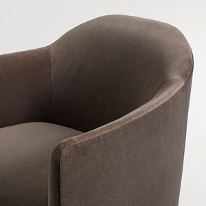 About Face Swivel Velvet Lounge Chair
