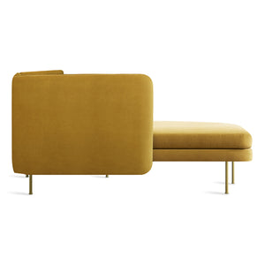 Bloke Armless Velvet Sofa with Left Arm Chaise