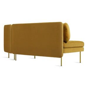 Bloke Armless Velvet Sofa with Right Arm Chaise