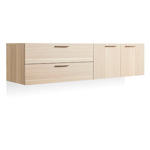 Shale 2 Door/2 Drawer Wall Mounted Cabinet