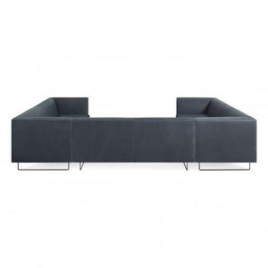 Bonnie and Clyde U-Shaped Leather Sectional Sofa