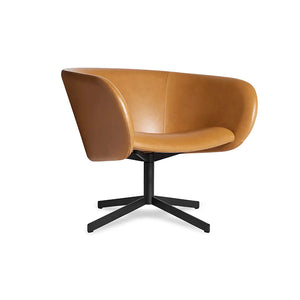 Close Encounter Leather Swivel Lounge Chair