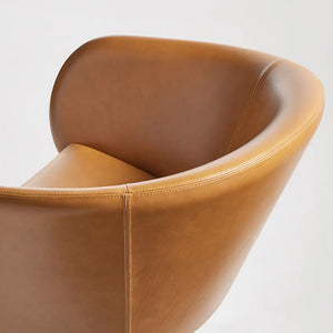 Close Encounter Leather Swivel Lounge Chair - New!