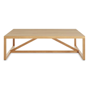 Strut Square Coffee Table - Wood