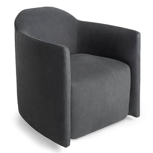 About Face Swivel Leather Lounge Chair - New!