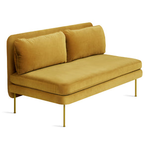 Bloke 60" Armless Velvet Sofa