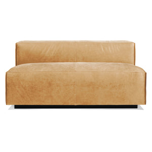 Cleon 56" Armless Leather Sofa