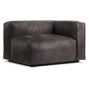 Cleon One Arm Leather Lounge Chair