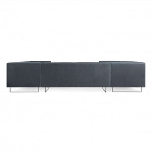 Bonnie and Clyde U-Shaped Leather Sectional Sofa