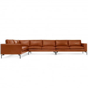 New Standard Leather Sectional Sofa - Large