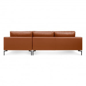 New Standard Leather Sofa with Chaise