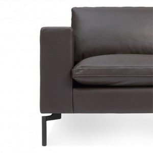 New Standard Leather Sectional Sofa - Medium