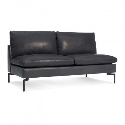 New Standard 60" Leather Armless Sofa